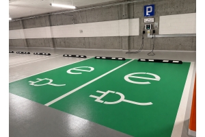 Miejsce do ładowania samochodów elektrycznych