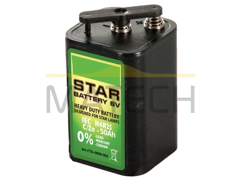 Bateria STAR 6V 50Ah - do lamp drogowych