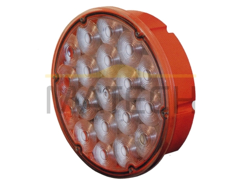 Lampa ostrzegawcza LED 200mm FRESNEL 