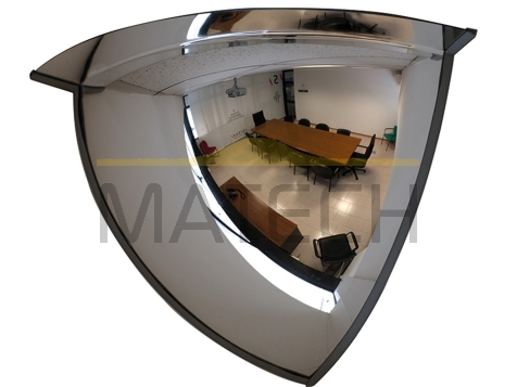 Kopuła 1/4 wewnętrzna obserwacyjna fi 80 (sklepowe, magazynowe, antykradzieżowe)