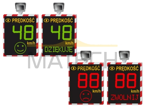 Radarowy wyświetlacz prędkości MP-DWR z systemem rejestracji wykroczeń