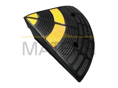 Zakończenie gumowego najazdu na krawężnik 10 cm 