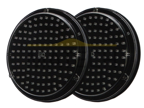 Podwójny panel ostrzegawczy LED 2X ø200 mm