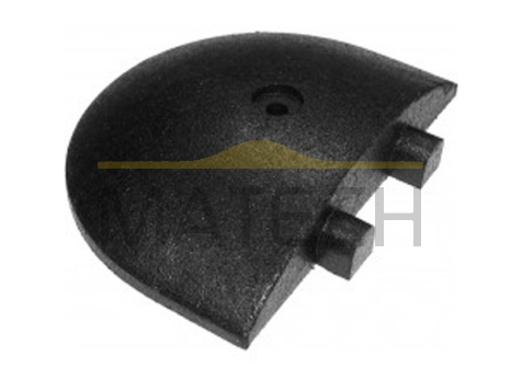 Listwowe progi podrzutowe typu długiego - zakończenie czarne