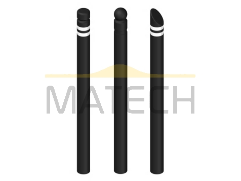 Wielozadaniowy gumowy słupek miejski 140 cm (classic, modern, retro)