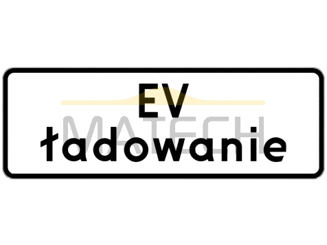 Tabliczka: EV ładowanie