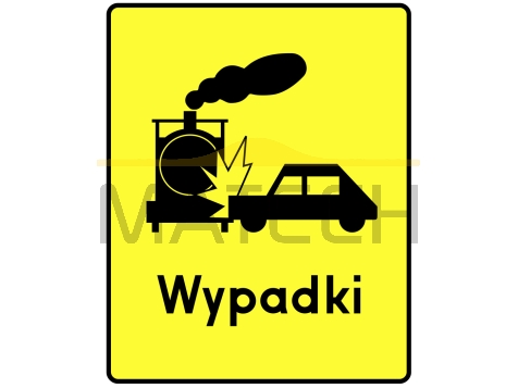 Tabliczka T-14d: tabliczka wskazująca przejazd kolejowy na którym warunki powodują szczególne niebezpieczeństwo powstania wypadków - I generacja