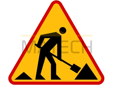 Znak A-14: roboty na drodze - I generacja