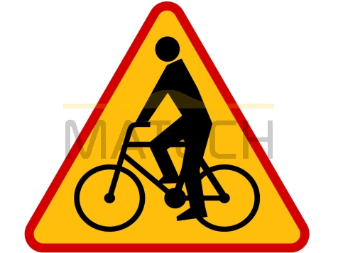 Znak A-24: rowerzyści - I generacja