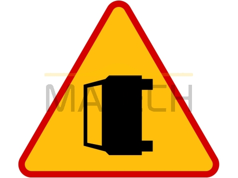 Znak A-34: wypadek drogowy - I generacja