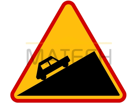 Znak A-23: stromy podjazd - I generacja