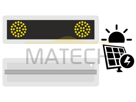 Znak aktywny pulsator 2xfi100 zasilanie fotowoltaiczne (solarne)