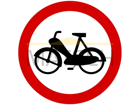 Znak B-10: zakaz wjazdu motorowerów - I generacja