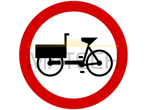Znak B-11: zakaz wjazdu wózków rowerowych - I generacja