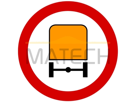 Znak B-13a: zakaz wjazdu pojazdów z towarami niebezpiecznymi - I generacja