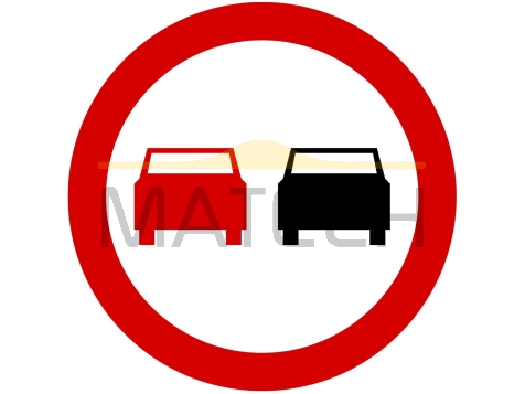 Znak B-25: zakaz wyprzedzania - I generacja