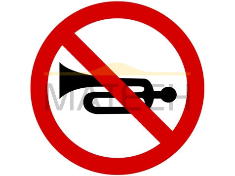 Znak B-29: zakaz używania sygnałów dźwiękowych - I generacja