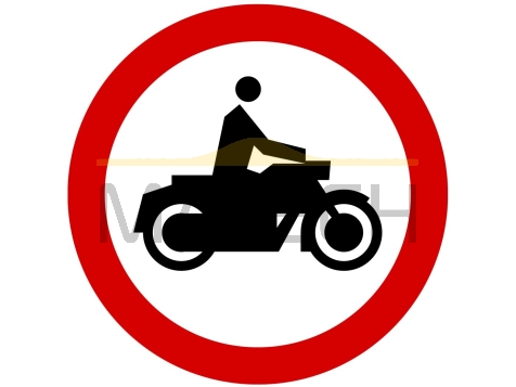 Znak B-4: zakaz wjazdu motocykli - I generacja