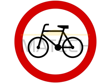 Znak B-9: zakaz wjazdu rowerów - I generacja