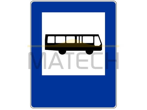 Znak D-15: przystanek autobusowy - I generacja