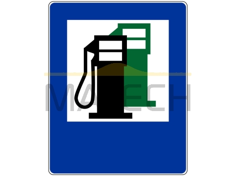 Znak D-23: stacja paliwowa - I generacja