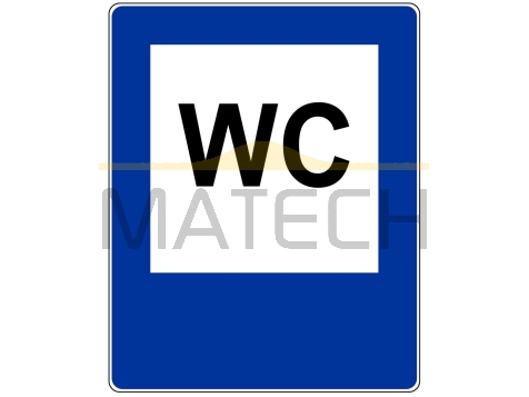 Znak D-26c: toaleta publiczna - I generacja