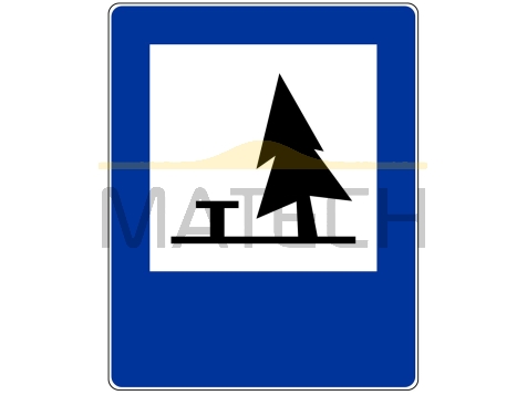 Znak D-32: pole biwakowe - I generacja