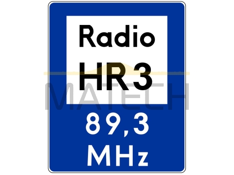 Znak D-34a: informacja radiowa o ruchu drogowym - I generacja