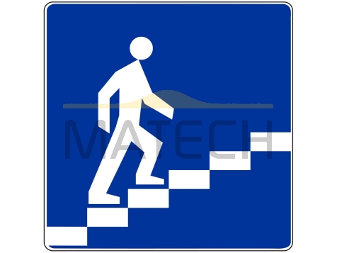 Znak D-36: przejście nadziemne dla pieszych - I generacja