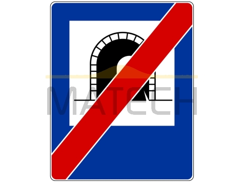 Znak D-38: koniec tunelu - I generacja