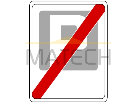 Znak D-45: koniec strefy płatnego parkowania - I generacja