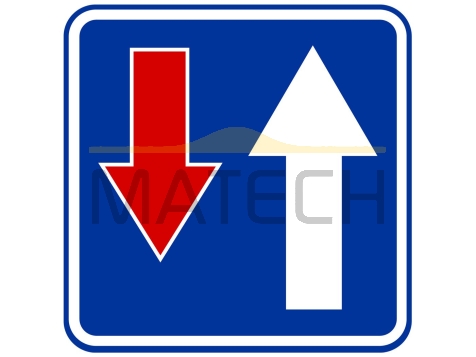 Znak D-5: pierwszeństwo na zwężonym odcinku jezdni - I generacja