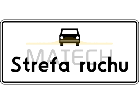 Znak D-52: strefa ruchu - I generacja