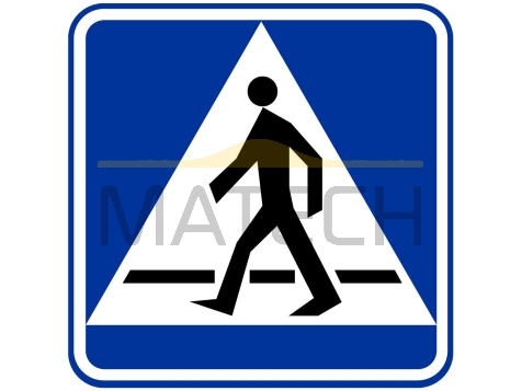 Znak D-6: przejście dla pieszych - I generacja