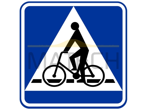 Znak D-6a: przejazd dla rowerzystów - I generacja
