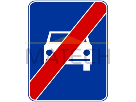 Znak D-8: koniec drogi ekspresowej - I generacja