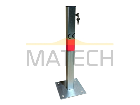 Blokada parkingowa słupek prosty | Ocynkowana | Zamek górny | 01/O/Z