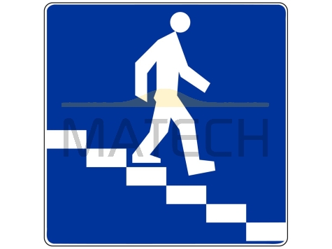 Znak D-35: przejście podziemne dla pieszych - I generacja