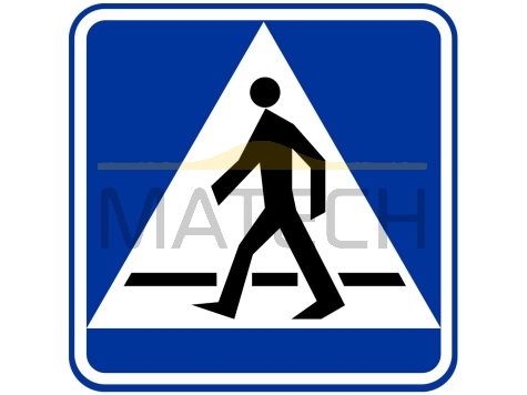 Znak D-6: przejście dla pieszych - I generacja