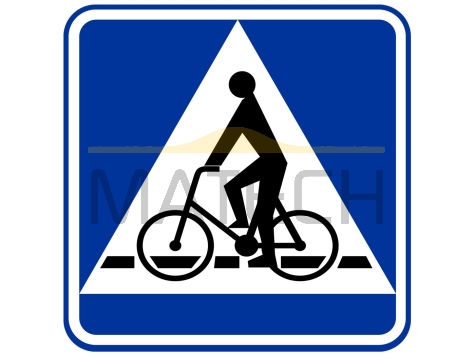 Znak D-6a: przejazd dla rowerzystów - I generacja