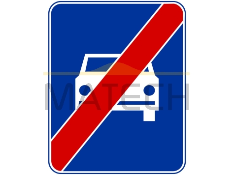 Znak D-8: koniec drogi ekspresowej - I generacja