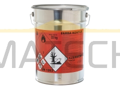 Farba drogowa czerwona - 33kg = 20l