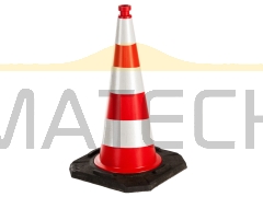 Ciężki pachołek drogowy 75 cm - U-23b - odblask I generacji