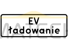 Tabliczka: EV ładowanie - I generacja