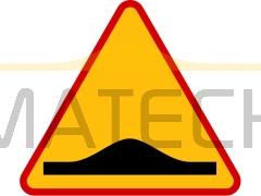 Znak A-11a: próg zwalniający - I generacja