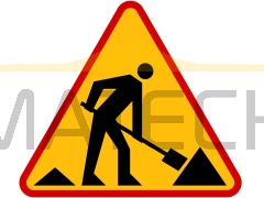 Znak A-14: roboty na drodze - II generacja
