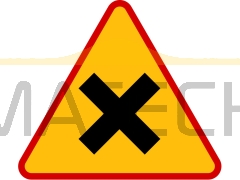 Znak A-5: skrzyżowanie dróg - I generacja
