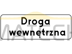 Znak D-46: droga wewnętrzna - I generacja