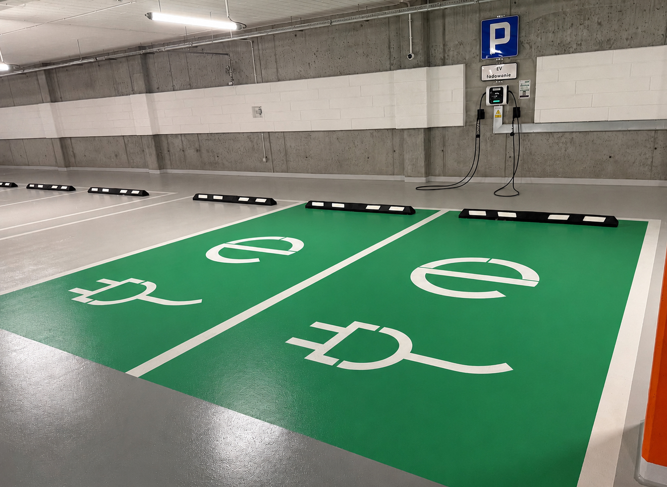 Miejsce do ładowania samochodów elektrycznych