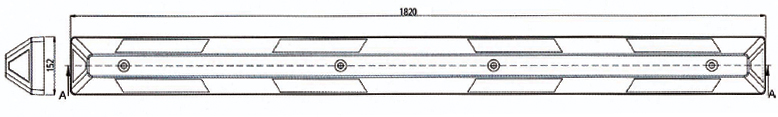 Separator 1820 - wymiary rysunek techniczny